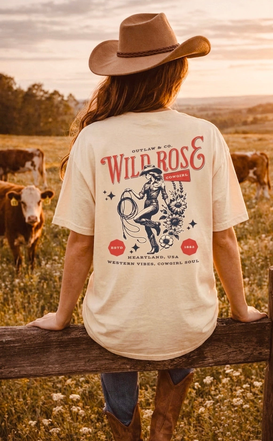 Wild Rose Oversize Tee