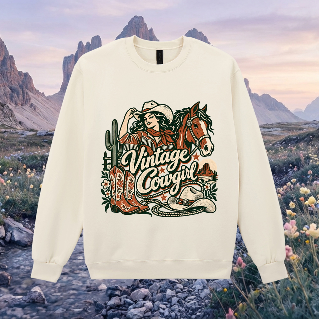 Vintage Cowgirl Maxweight Sweatshirt