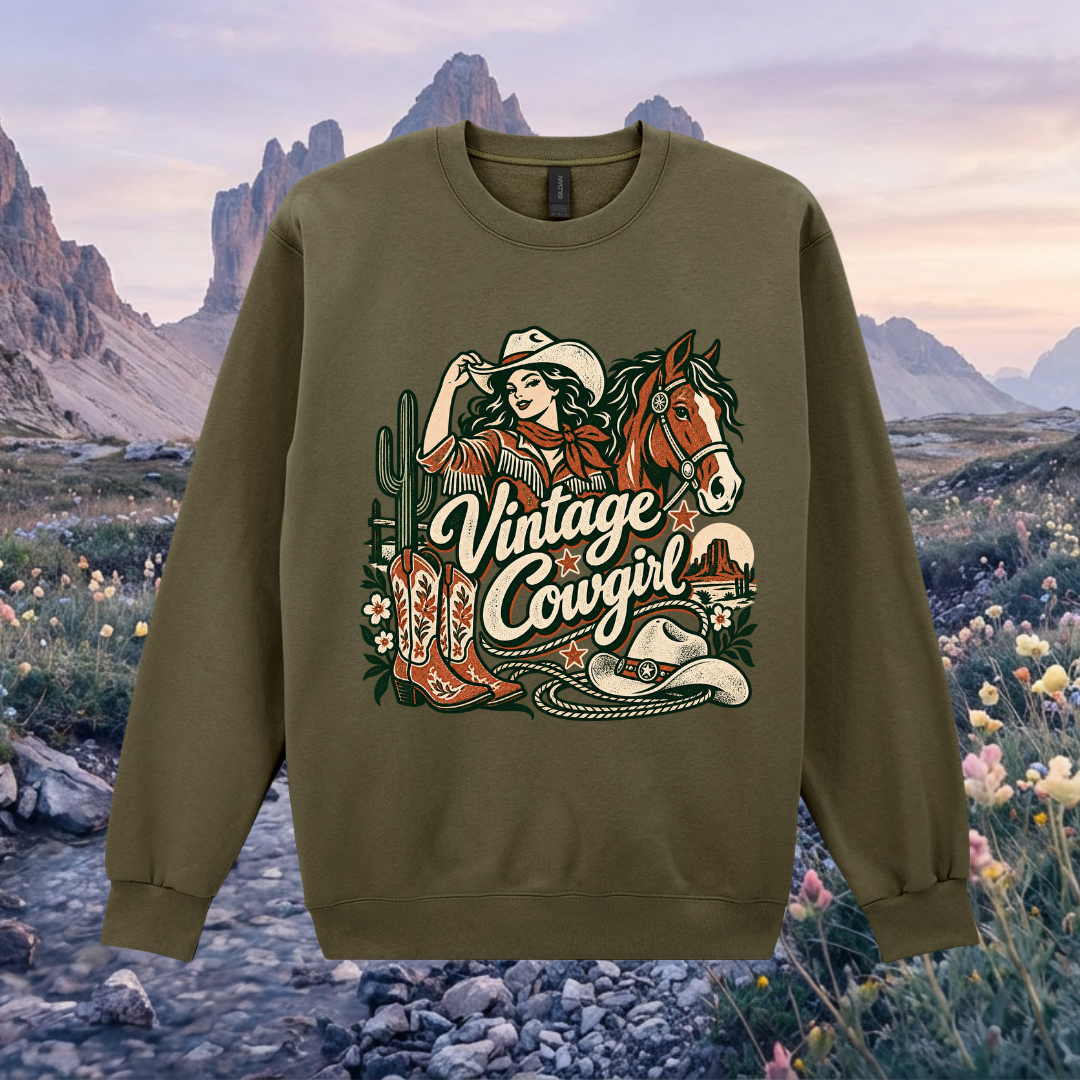 Vintage Cowgirl Maxweight Sweatshirt