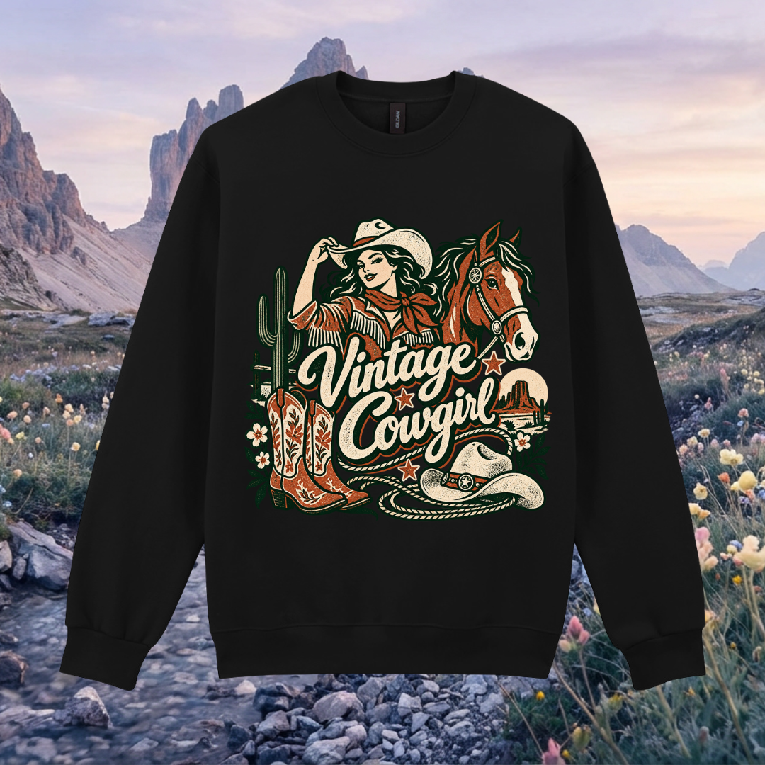 Vintage Cowgirl Maxweight Sweatshirt