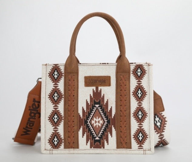 Wrangler Southwestern Dual Sided Canvas Tote - Dani Morgan Exclusive