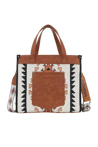 Wrangler Lucia Buckle Tan Tote Bag
