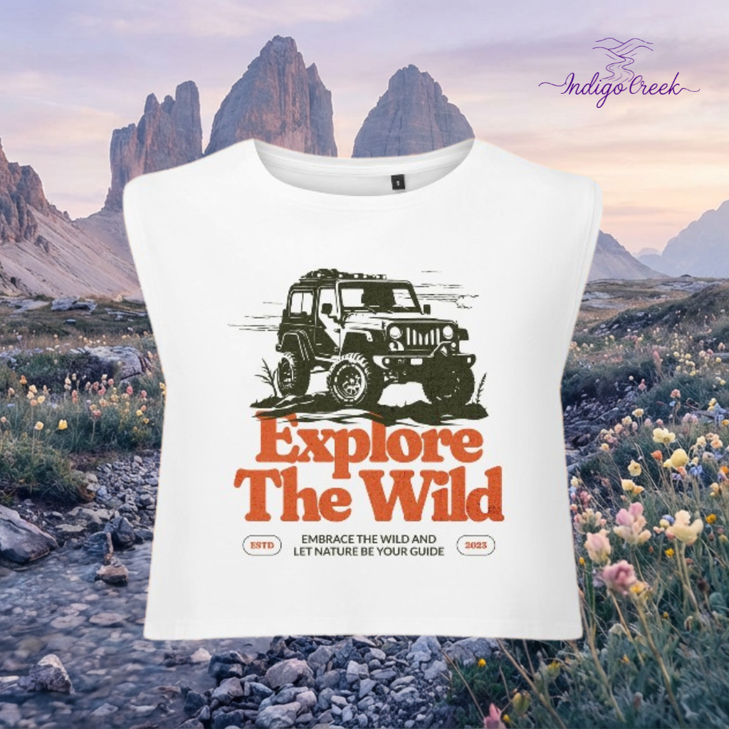 Explore The Wild Organic Crop Vest