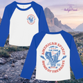 American Spirit 3/4 Varsity Mid Length Tee
