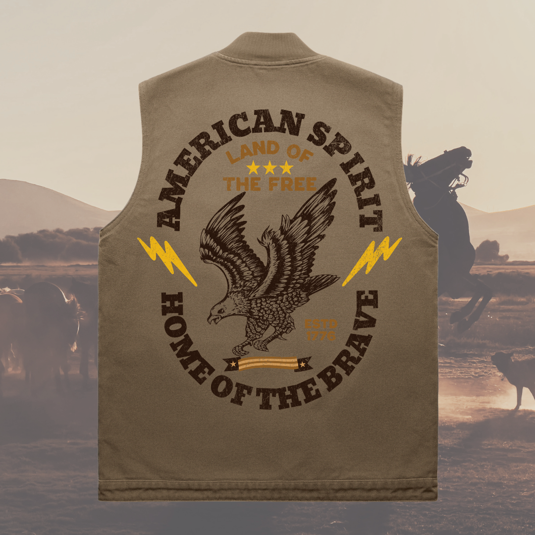 American Spirit Heavy Weight Duck Canvas Vest
