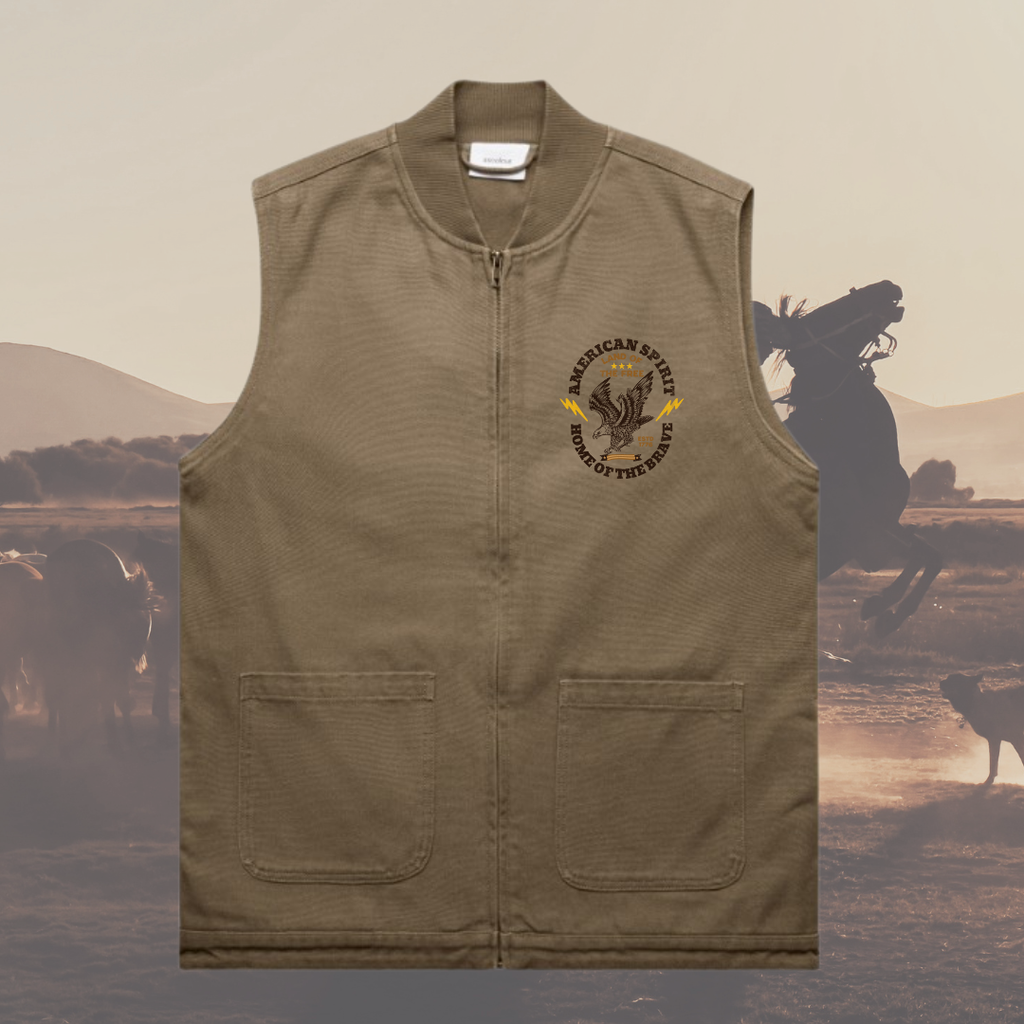 American Spirit Heavy Weight Duck Canvas Vest