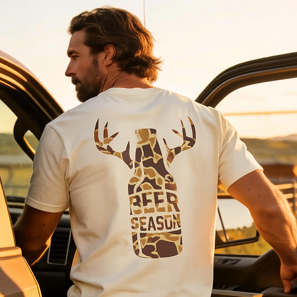 Beer Season Camo Premium Tee