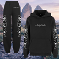 Boot Stitch Cow Print Oversized Jogger Set