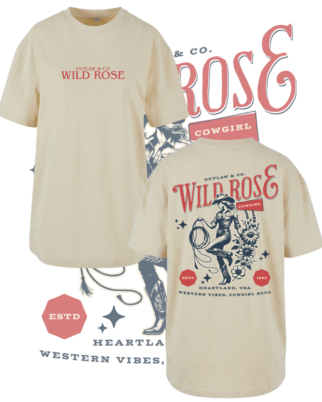 Wild Rose Oversize Tee