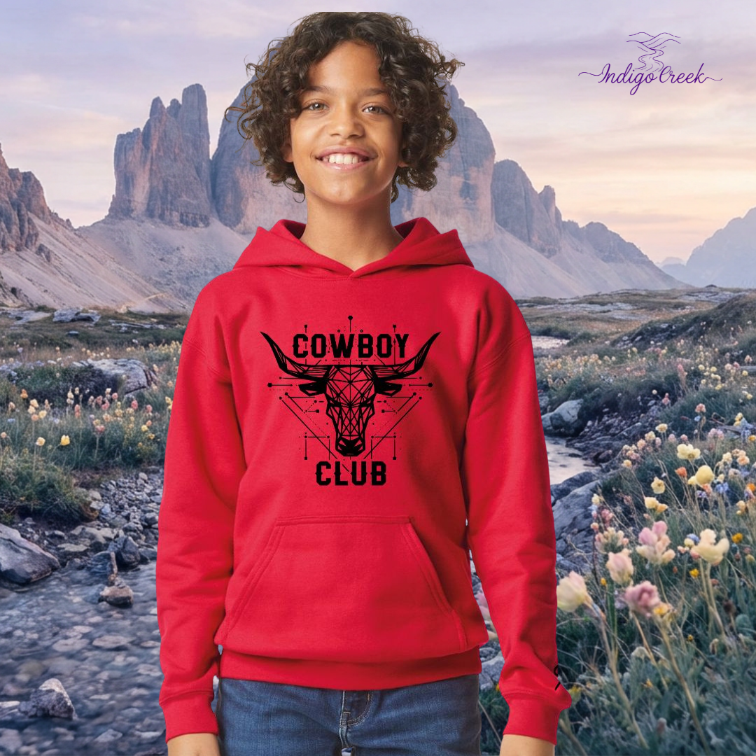 Cowboy Club Youth Hoodie