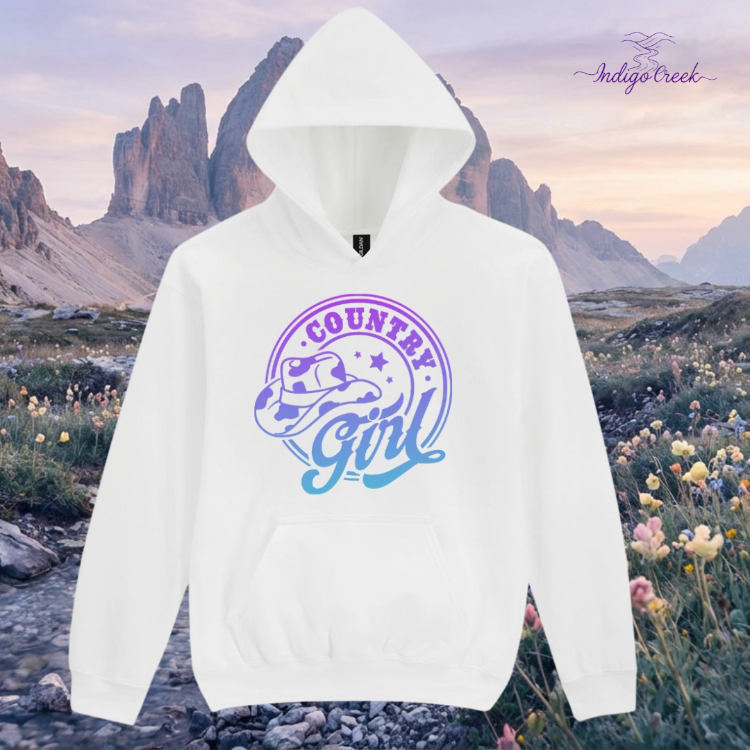 Country Girl Two Tone Youth Hoodie