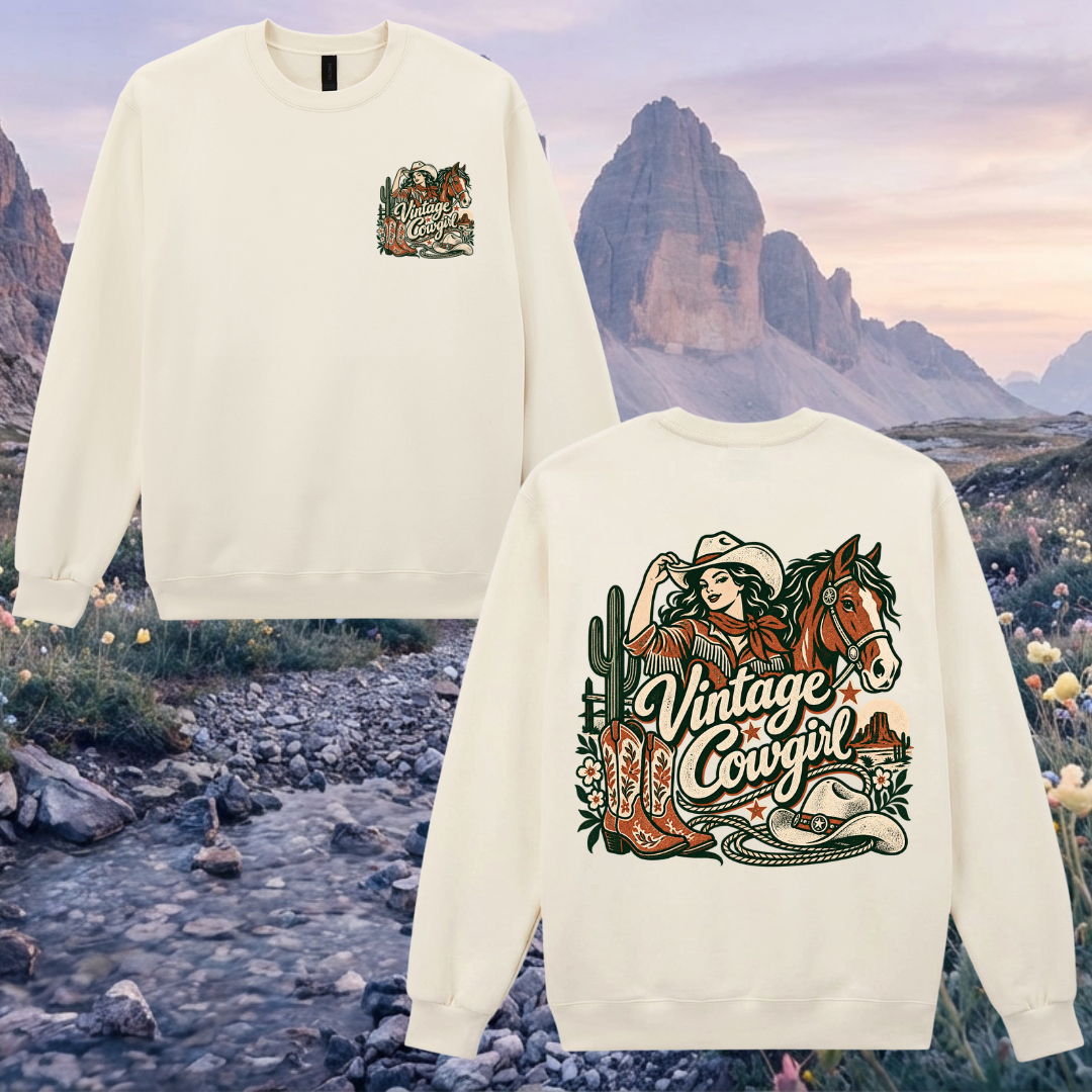 Vintage Cowgirl Maxweight Sweatshirt