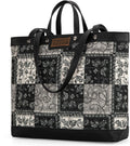 Wrangler Black & White Paisley Dual Sided Tote