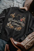 Bucking Cowgirl Vintage Heavy Sweatshirt