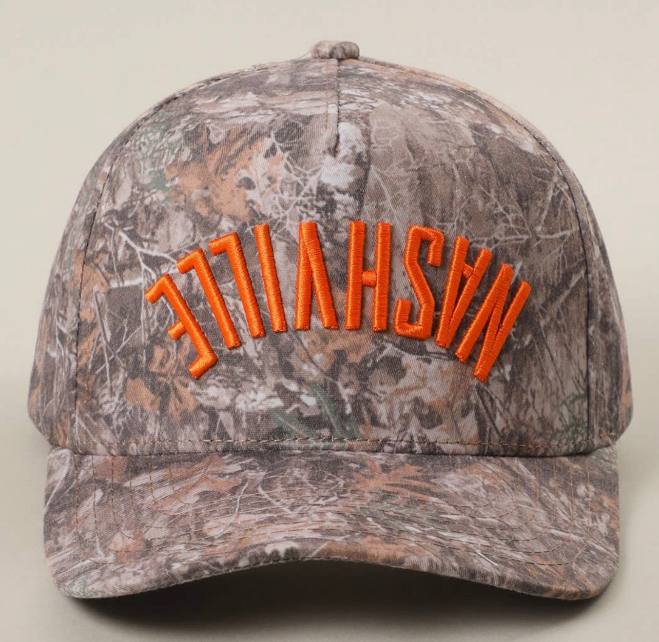 Nashville White Camo Baseball Cap