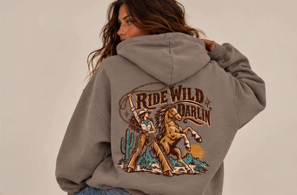 Ride Wild Darlin' Heavyweight Hoodie
