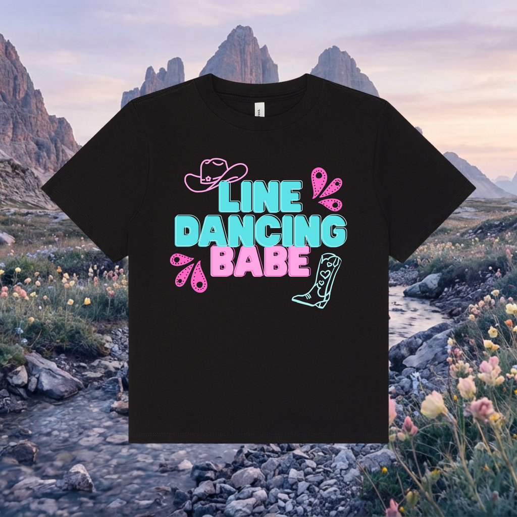 Line Dancing Babe Boxy Tee