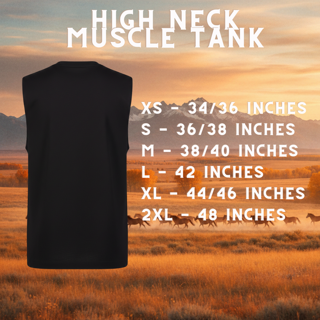 RNR Logo High Neck Muscle Tank - The Core Collection