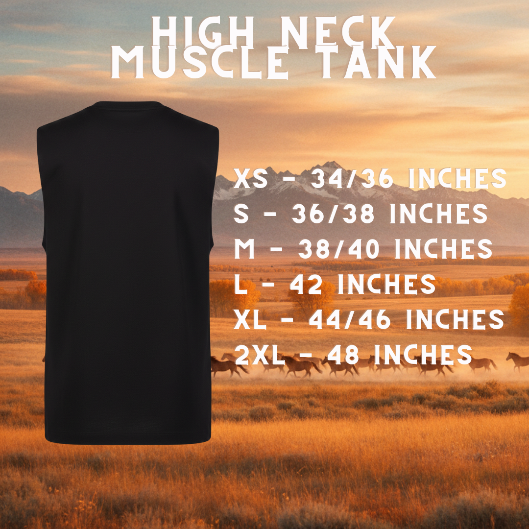 RNR Logo High Neck Muscle Tank - The Core Collection