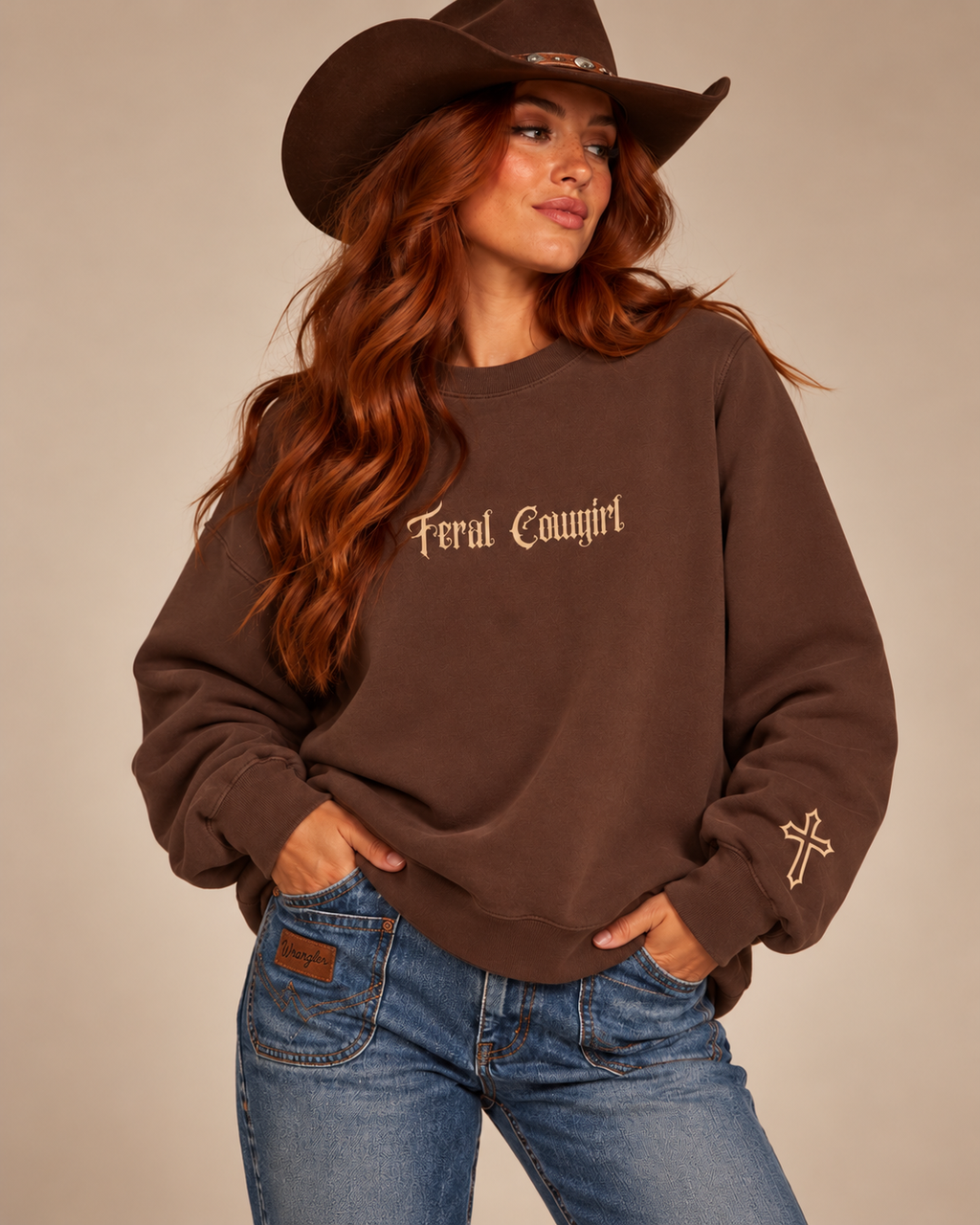 Feral Cowgirl Autumn Midweight Sweatshirt