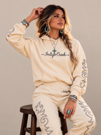 Boot Stitch Print Oversized Jogger Set
