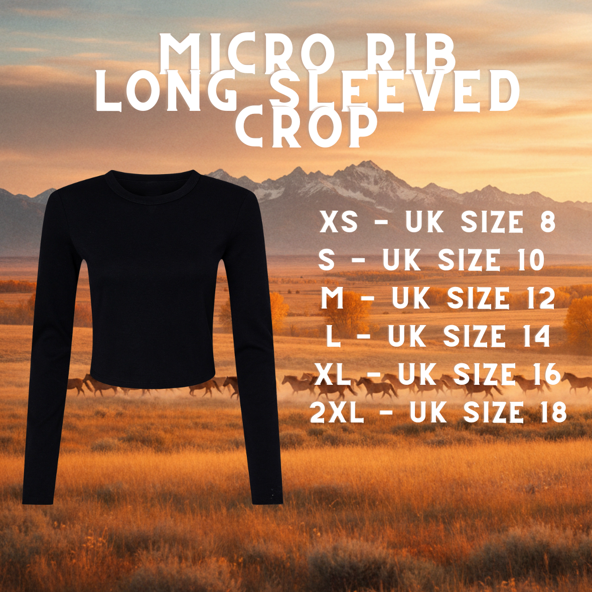 Daisy Chain Long Sleeved Crop Tee