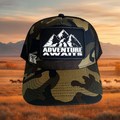 Adventure Awaits Camo Snapback