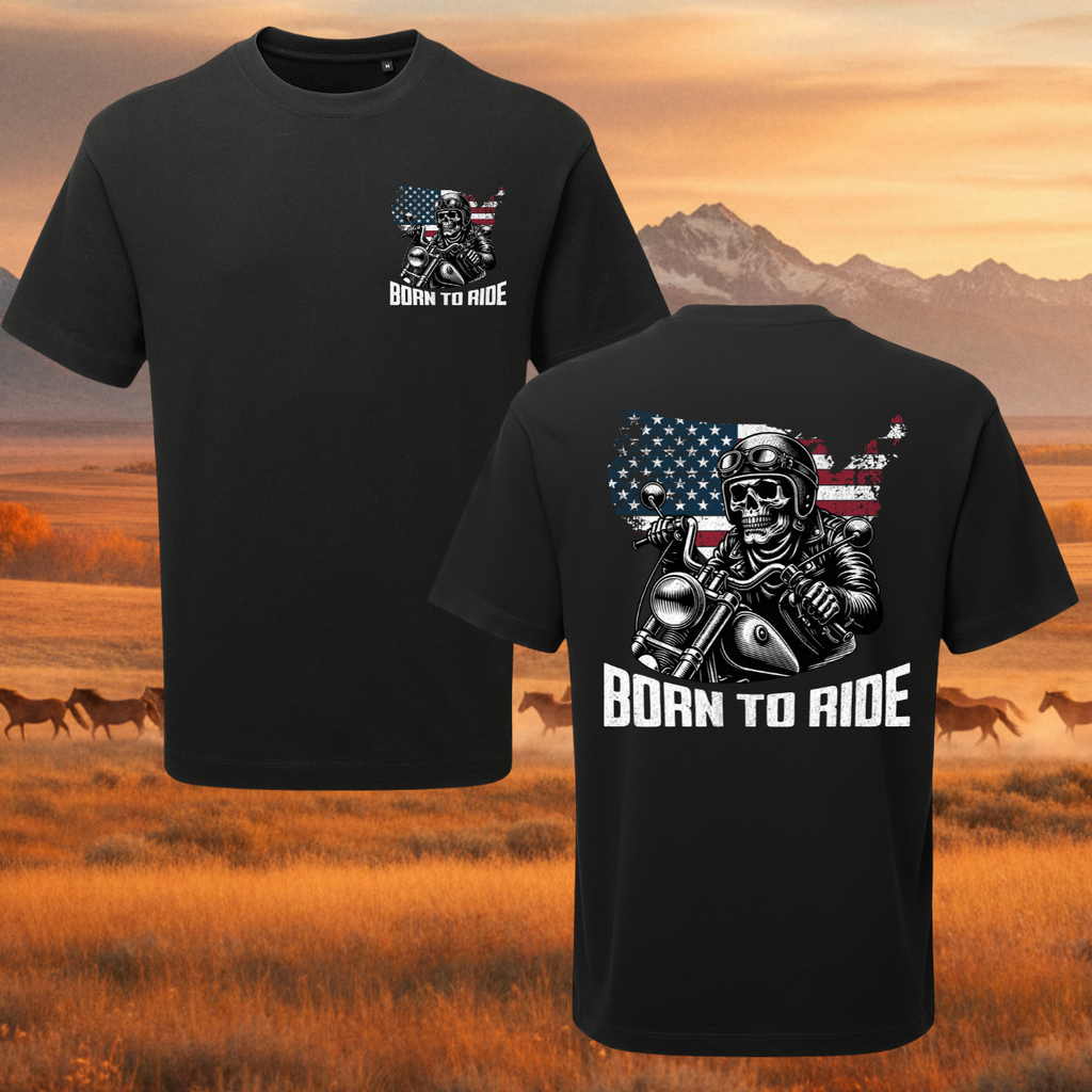 Born To Ride Americana Tee