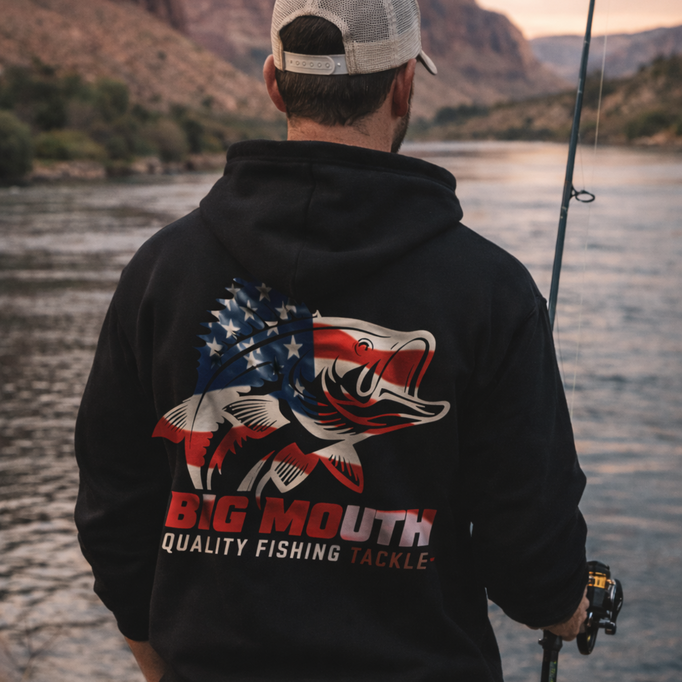 Big Mouth Quality Fishing Tackle Hoodie