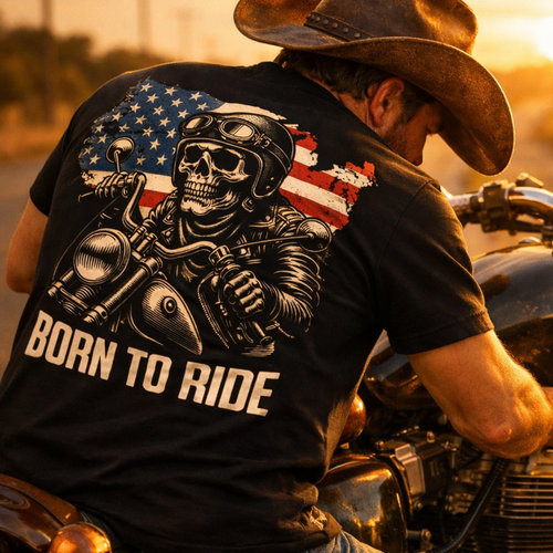 Born To Ride Americana Tee
