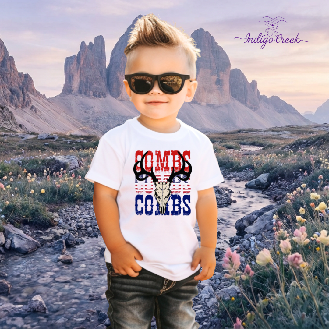 Combs Red, White & Blue Youth Tee