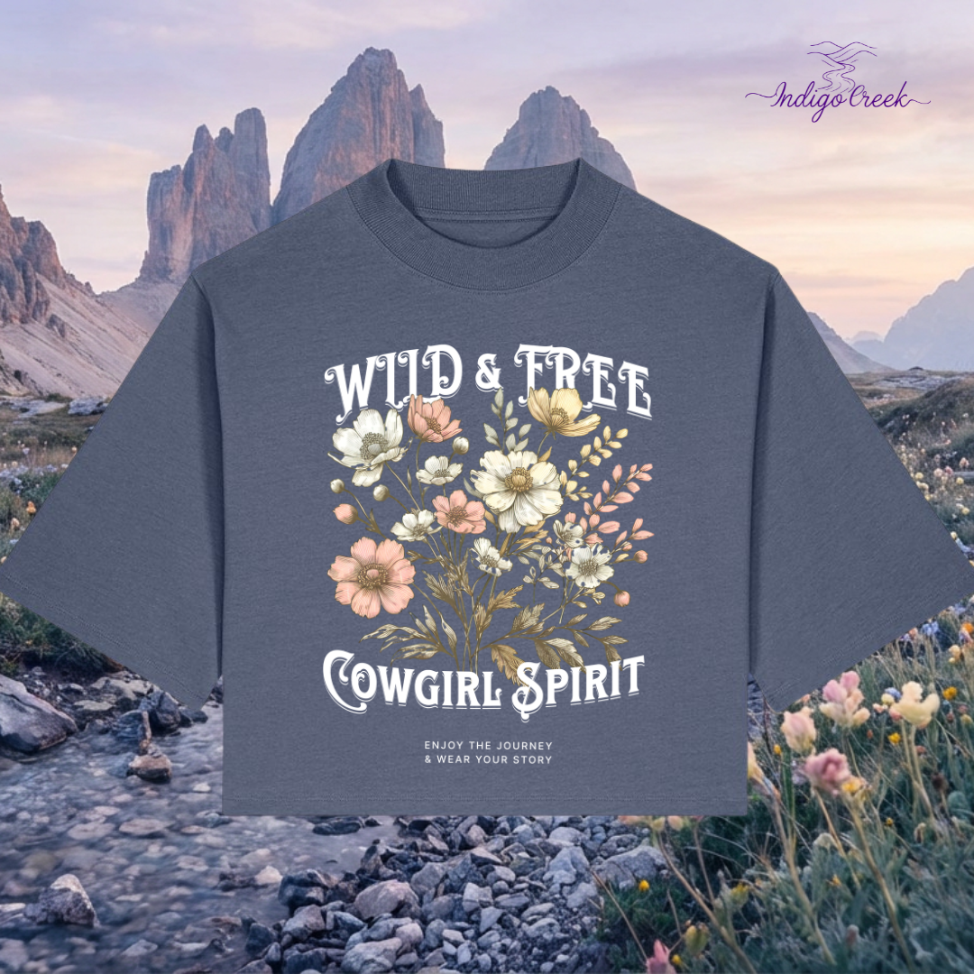 Cowgirl Spirit Boxy Cropped Tee