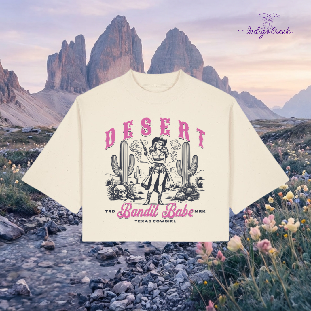 Desert Bandit Babe Boxy Cropped Tee