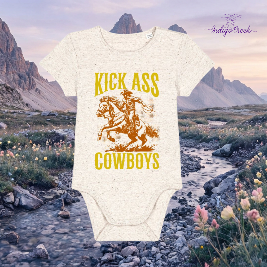 Kick Ass Cowboys Baby Grow