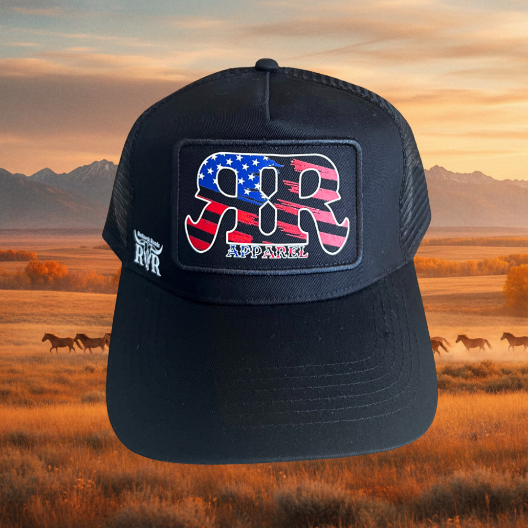 RNR American Flat Patch Trucker Hat
