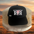 RNR Longhorn Logo Trucker Hat - Black/American Flag