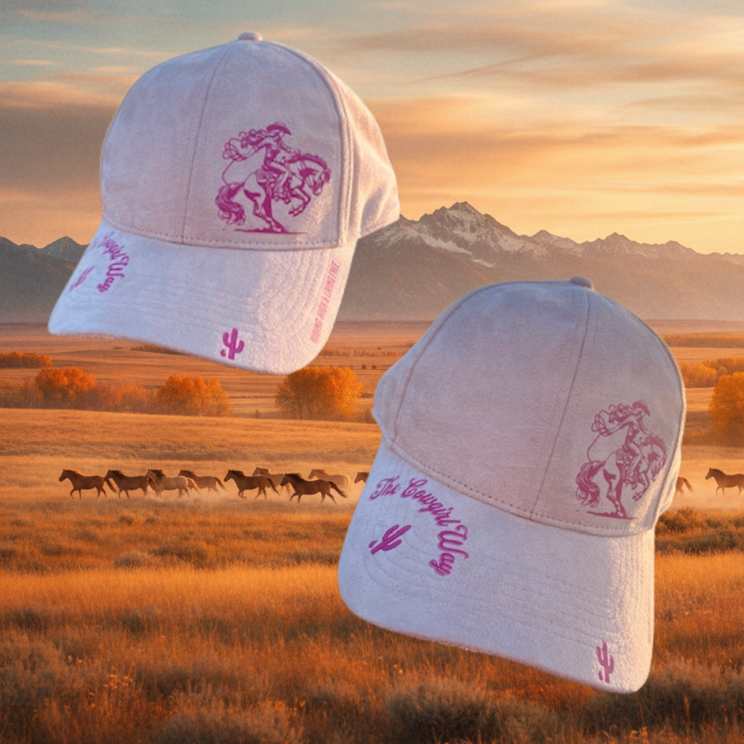 The Cowgirl Way Suede Baseball Cap