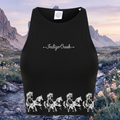 Running Horses Crop Top