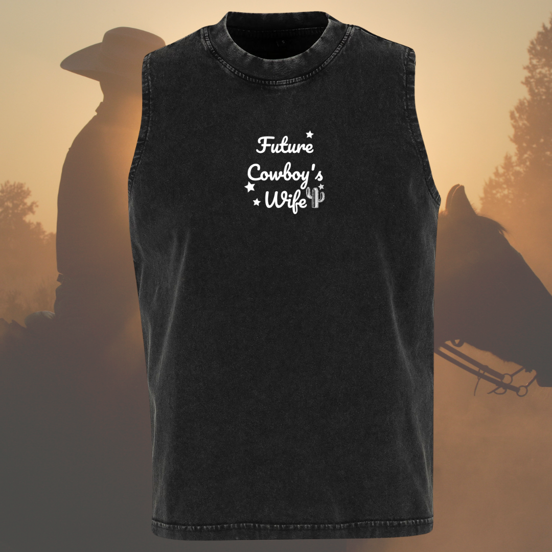 Future Cowboy's Wife Vintage Wash Sleeveless Tank