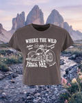 Where The Wild Things Acid Wash Crop Top