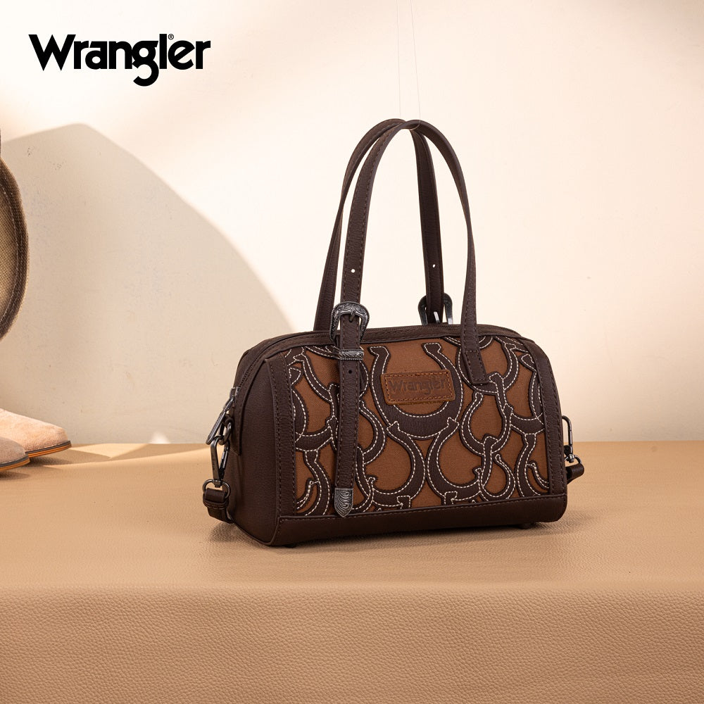 Wrangler Horseshoe Cut Out Mini Boston Crossbody Bag