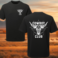 Cowboy Club Geometric Longhorn Tee - The Core Collection