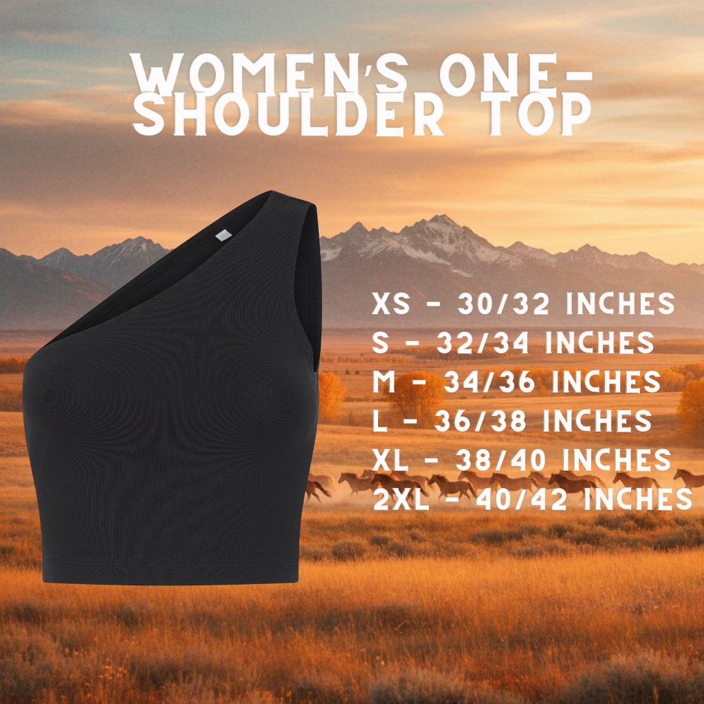 Boot Stitch Women’s One-Shoulder Top