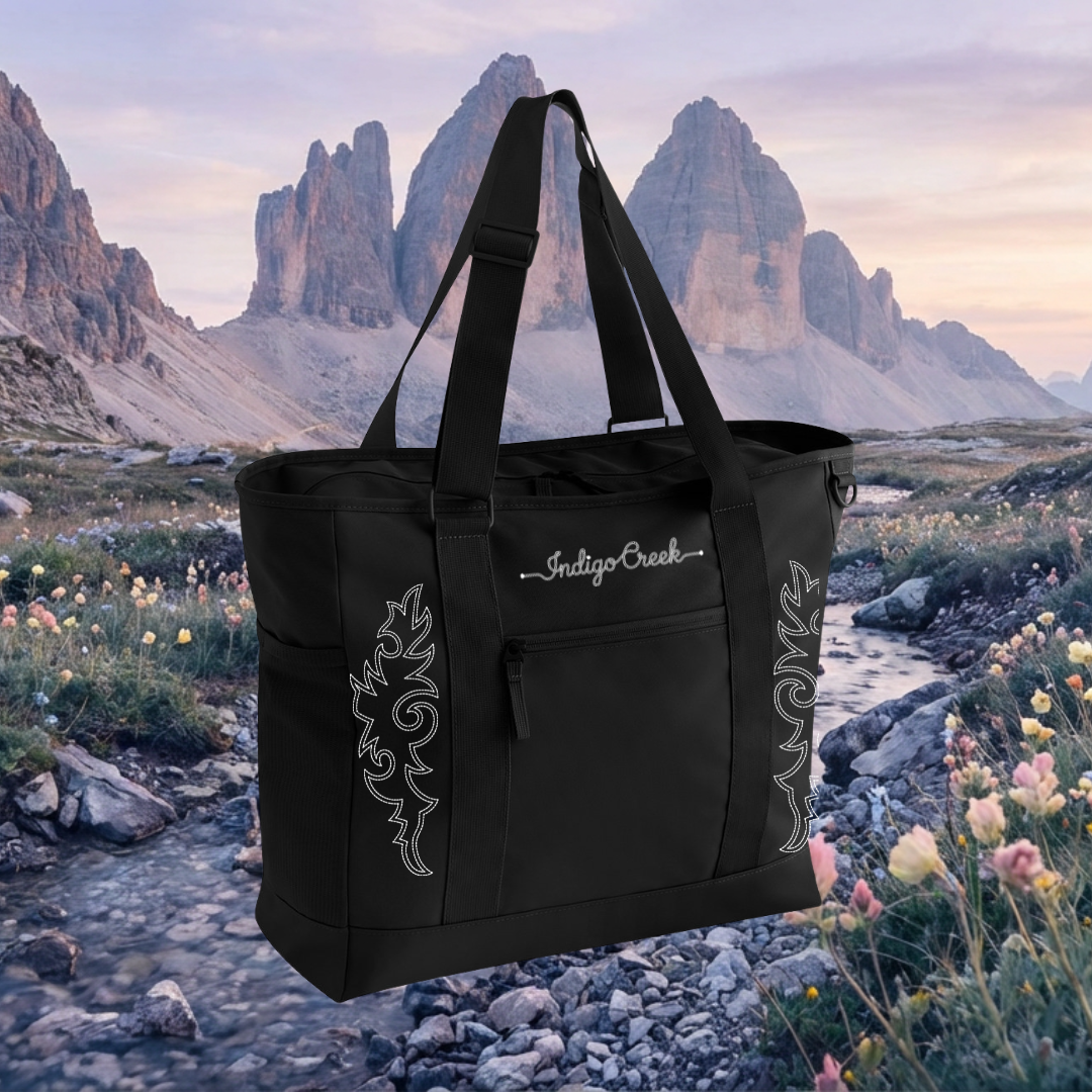 Western Stitch Tote Bag